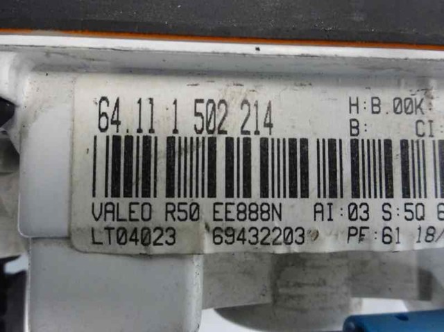 BMW 64111502214 Unidad de control aire acondicionado comprar Barcelona
