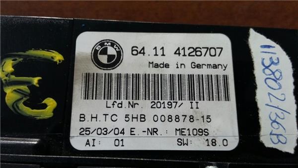 64114126707 BMW Unidad de control aire acondicionado comprar Madrid
