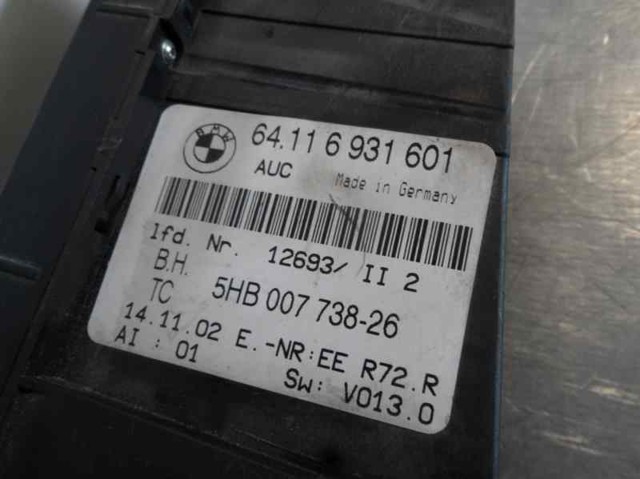 64116931601 Unidad de control aire acondicionado  en stock Castellón