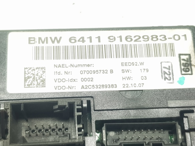 Unidad de control, calefacción/ventilacion BMW 1 E81, E87