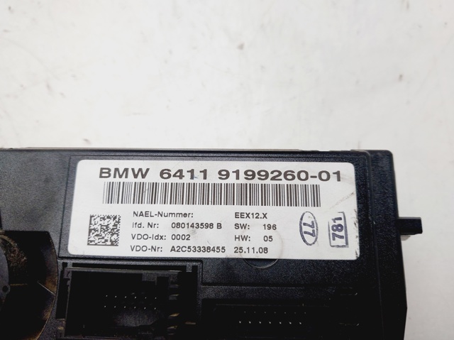 Unidad de control, calefacción/ventilacion BMW 1 E81, E87