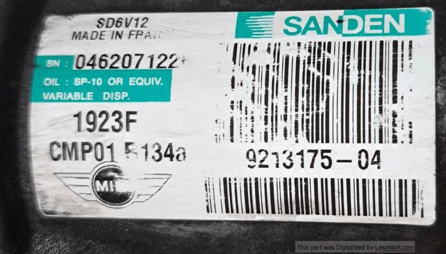 BMW 64529213175 Compresor de aire acondicionado comprar Barcelona