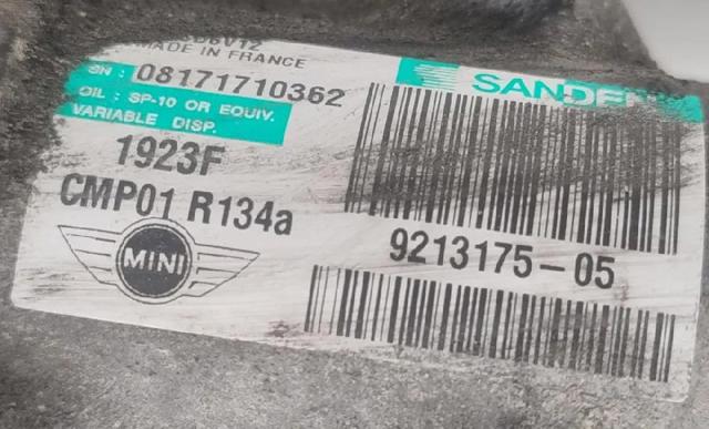 BMW 64529213175 Compresor de aire acondicionado comprar Pamplona
