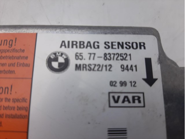 Centralita airbag para bmw 3 320 d 204d1 65778372521
