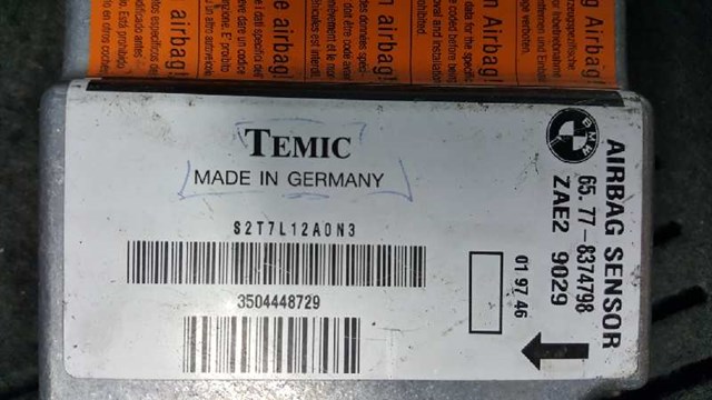 65778374798 BMW Módulo de control de airbag  disponible Ourense
