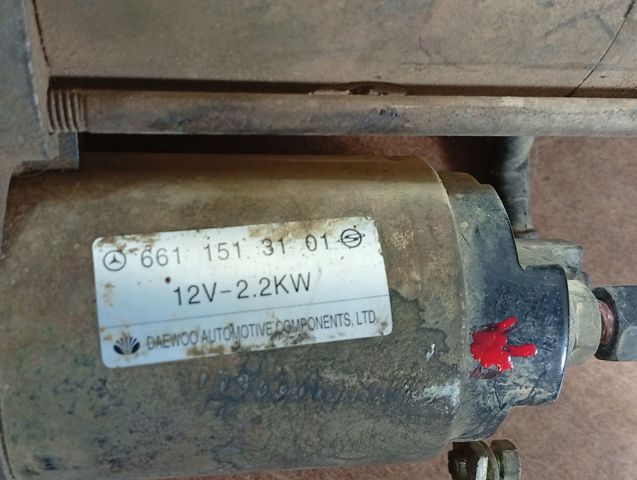 6611513101 SSANG YONG Motor de arranque comprar Alcalá