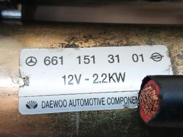 6611513101 SSANG YONG Motor de arranque  comprar en Lleida