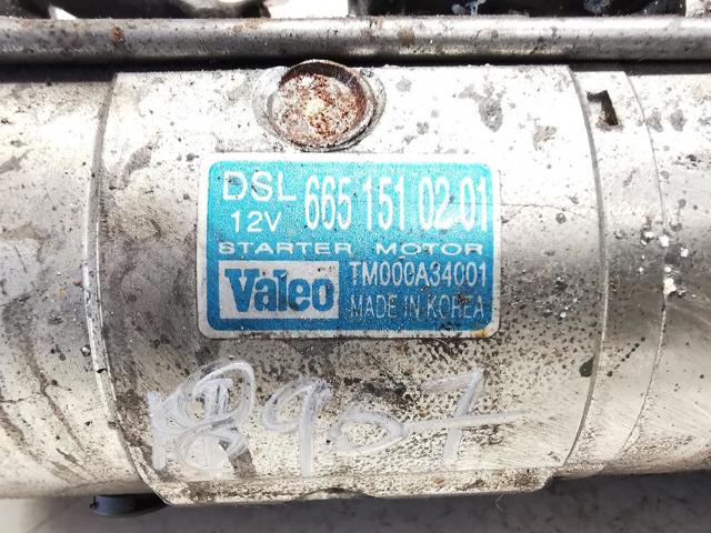 SSANG YONG 6651510201 Motor de arranque  disponible Valladolid