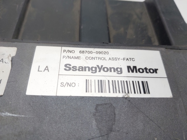 SSANG YONG 6870009020 Unidad de control aire acondicionado  en stock Valencia
