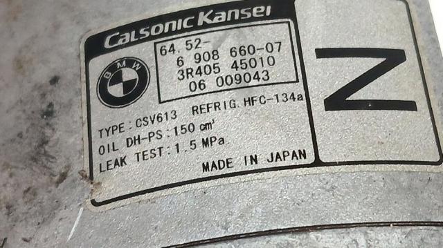 6908660 BMW Compresor de aire acondicionado  en stock Córdoba
