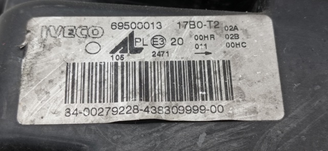 Faro izquierdo Iveco Daily 4