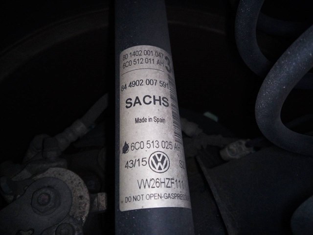 Amortiguador trasero izquierdo para volkswagen polo 1.4 tdi cusb 6C0513025AH
