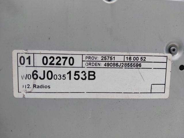 6J0035153B Radio AM/FM  comprar en Zaragoza
