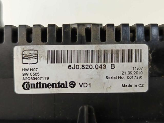 6J0820043B VAG Módulo de modos de calefacción/aire acondicionado  comprar en Jaén