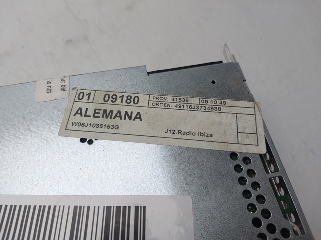 6J1035153G VAG Radio AM/FM  comprar en Lleida