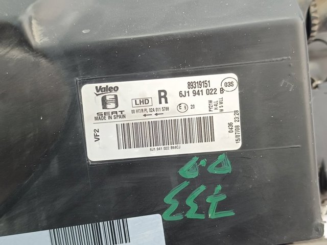 Luz derecha Seat Ibiza IV (2010-2016)