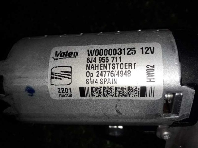 VAG 6J4955711 Motor limpiaparabrisas, trasera  en stock Terrassa
