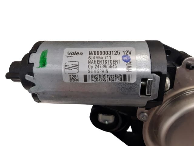 Motor limpiaparabrisas luna trasera 6J4955711 VAG