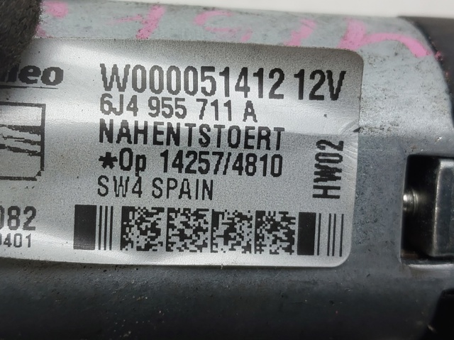 6J4955711A VAG Motor limpiaparabrisas, trasera  en stock Gandía