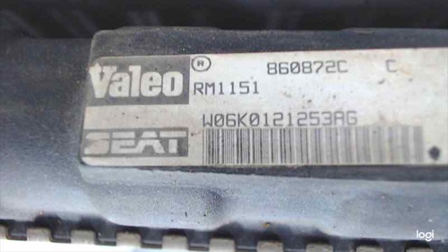 Radiador de água 6K0121253AC VAG