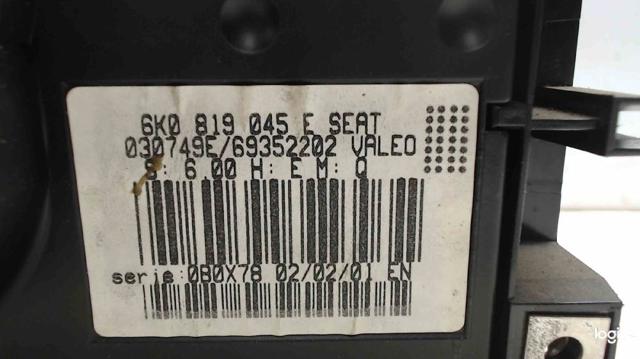 Elemento de control aire acondicionado para Seat Inca (6K9)