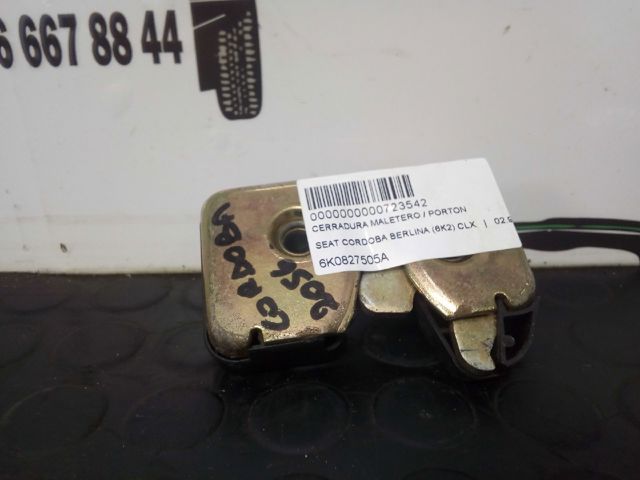 6K0827505A VAG Cerradura de maletero comprar Bilbao