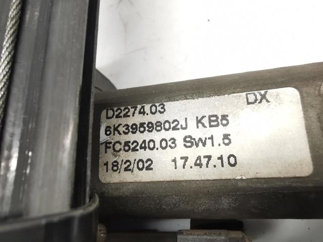 6K3837402H VAG Mecanismo de elevalunas de la puerta delantera derecha  disponible Alicante
