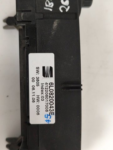 6L0820043E Módulo de modos de calefacción/aire acondicionado  comprar en Pontevedra