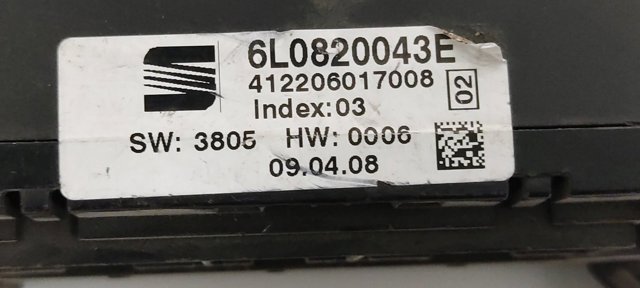 6L0820043E Módulo de modos de calefacción/aire acondicionado  comprar en Reus