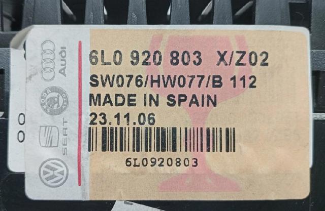 6L0920803 VAG
