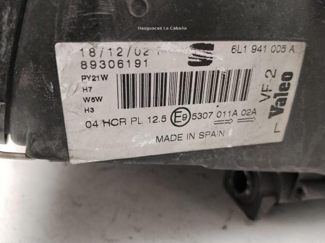 6L1941751B Faro izquierdo  en stock Granada