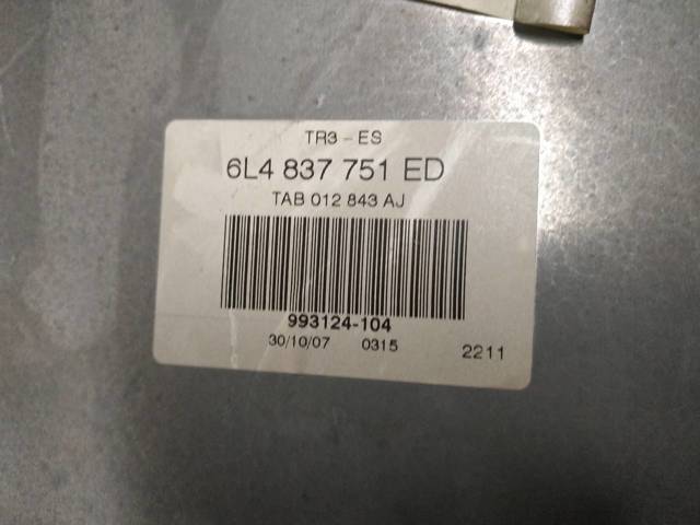 Mecanismo de elevalunas, puerta delantera izquierda Seat Ibiza 3 6L1