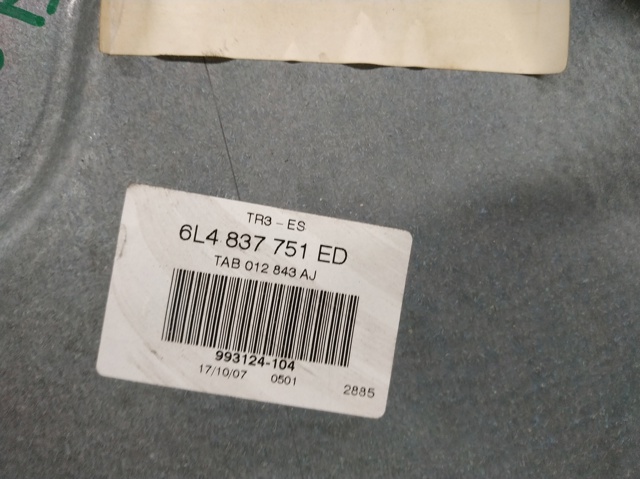 Mecanismo de elevalunas, puerta delantera izquierda Seat Ibiza 3 6L1