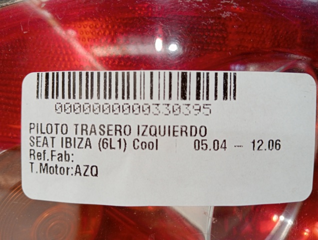 VAG 6L6945095A Piloto trasero exterior izquierdo comprar Pamplona