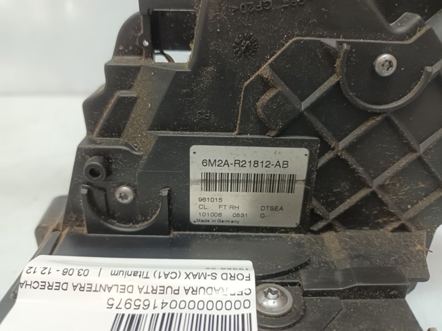 FORD 6M2AR21812AB Cerradura de puerta delantera derecha  en stock Valencia