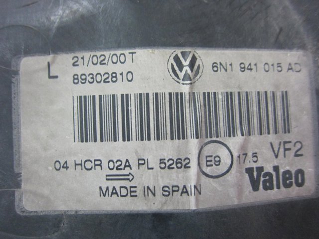 VAG 6N1941015AD Faro izquierdo  disponible España