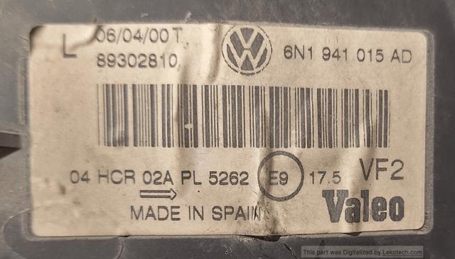 6N1941017AB Faro izquierdo  disponible Utrera