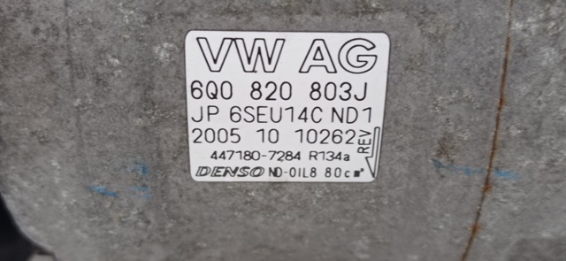 6Q0820803J Compresor de aire acondicionado  comprar en Pontevedra