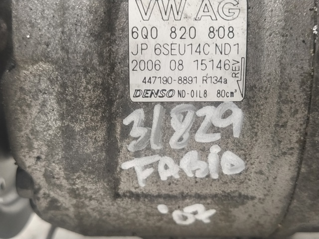 VAG 6Q0820808 Compresor de aire acondicionado  en stock Terrassa