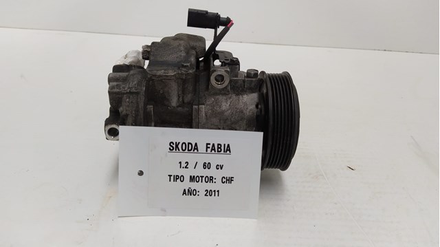 Compresor aire acondicionado para skoda fabia ii 1.2 12v chf 6Q0820808G