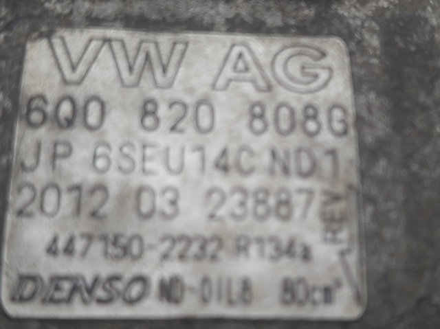 6Q0820808G Compresor de aire acondicionado  comprar en Pontevedra