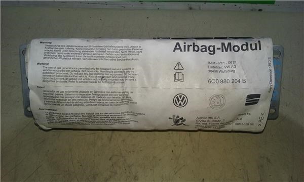 Airbag delantero derecho para volkswagen polo iv (9n1) 1.2 12v bzg 6Q0880204B