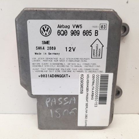 6Q0909605B VAG