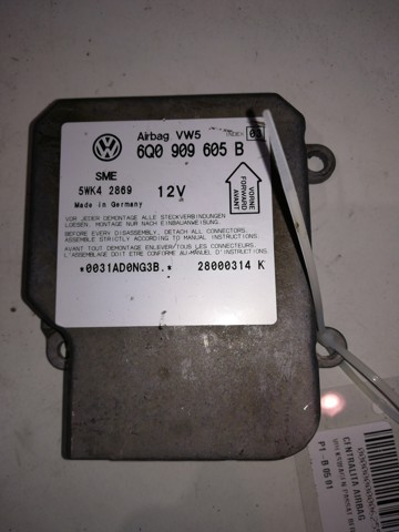 6Q0909605B Módulo de control de airbag  comprar en Pontevedra