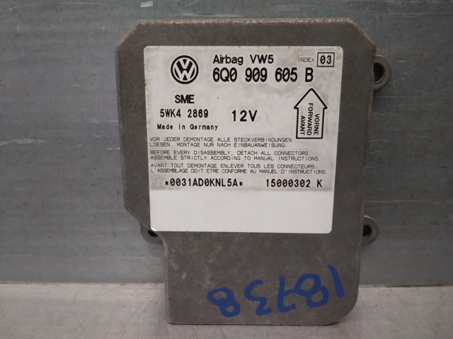 6Q0909605B Módulo de control de airbag  comprar en Zaragoza