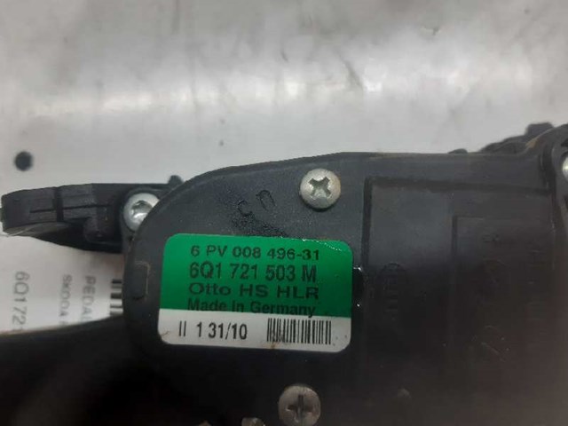 Pedal acelerador para skoda fabia i 1.4 chfa 6Q1721503