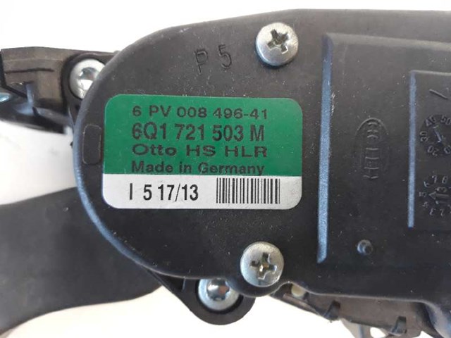 Potenciometro pedal para volkswagen polo 1.2 tsi cbzc 6Q1721503M