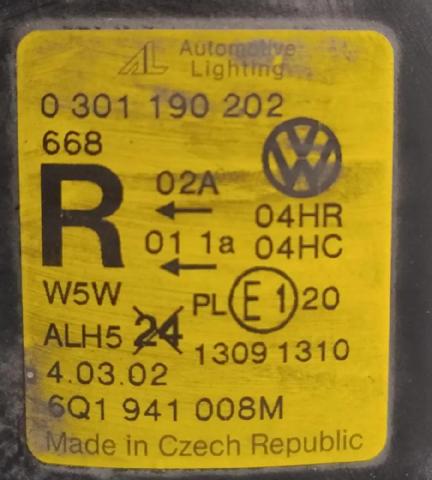 6Q1941008AF Faro derecho  en stock Castellón
