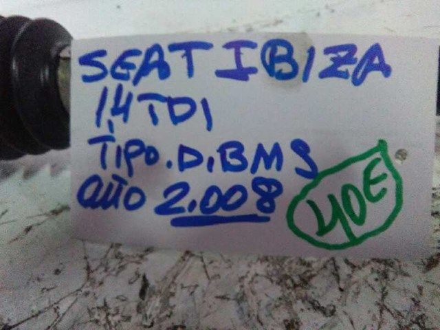 Transmision delantera izquierda para seat ibiza iii 1.4 tdi bms 6R0407761L