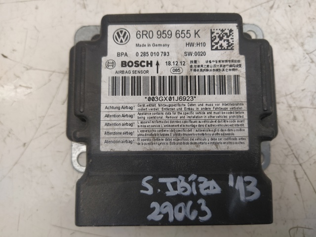 6R0959655K VAG Módulo de control de airbag  en stock Gandía